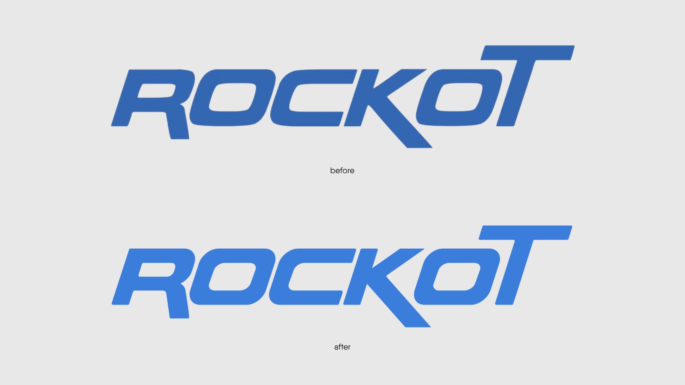 Логотип с текстом — до и после